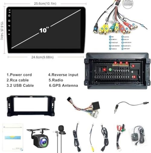 4+ 64GB Car Radio for Dodge RAM 1500 2500 3500 2009 For Dodge Ram 2009-2012
