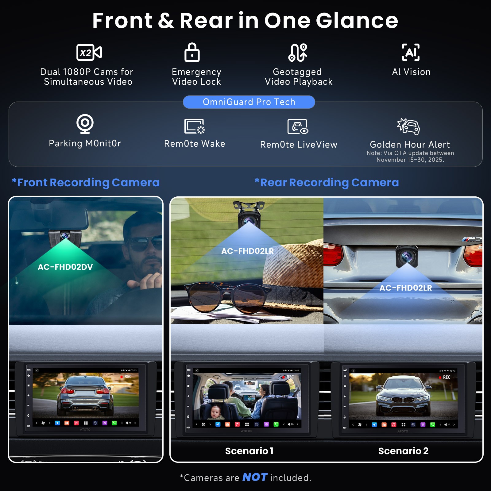 ATOTO 7IN X10 Full Set 2DIN All in One Android Car Stereo 4G LTE 8+128G GPSNavi