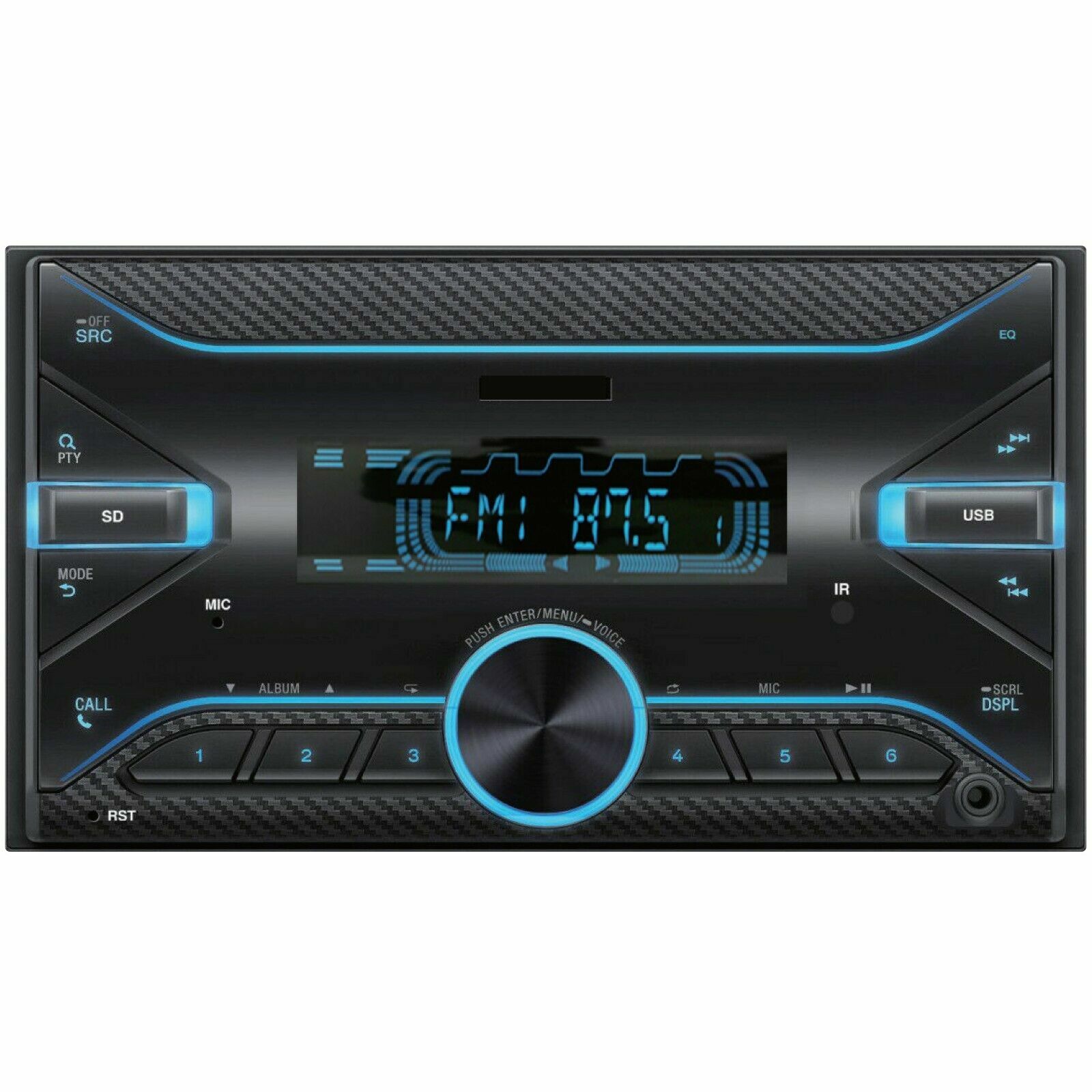 Audiotek MP3 Car Radio Source 2DIN AT-D265 2nd -Gen Head Unit W/ Bluetooth USB