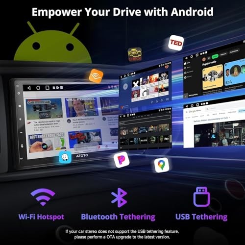 A5L 7inch Android Double DIN Car Stereo, in Dash Car Radio with Wi 7″