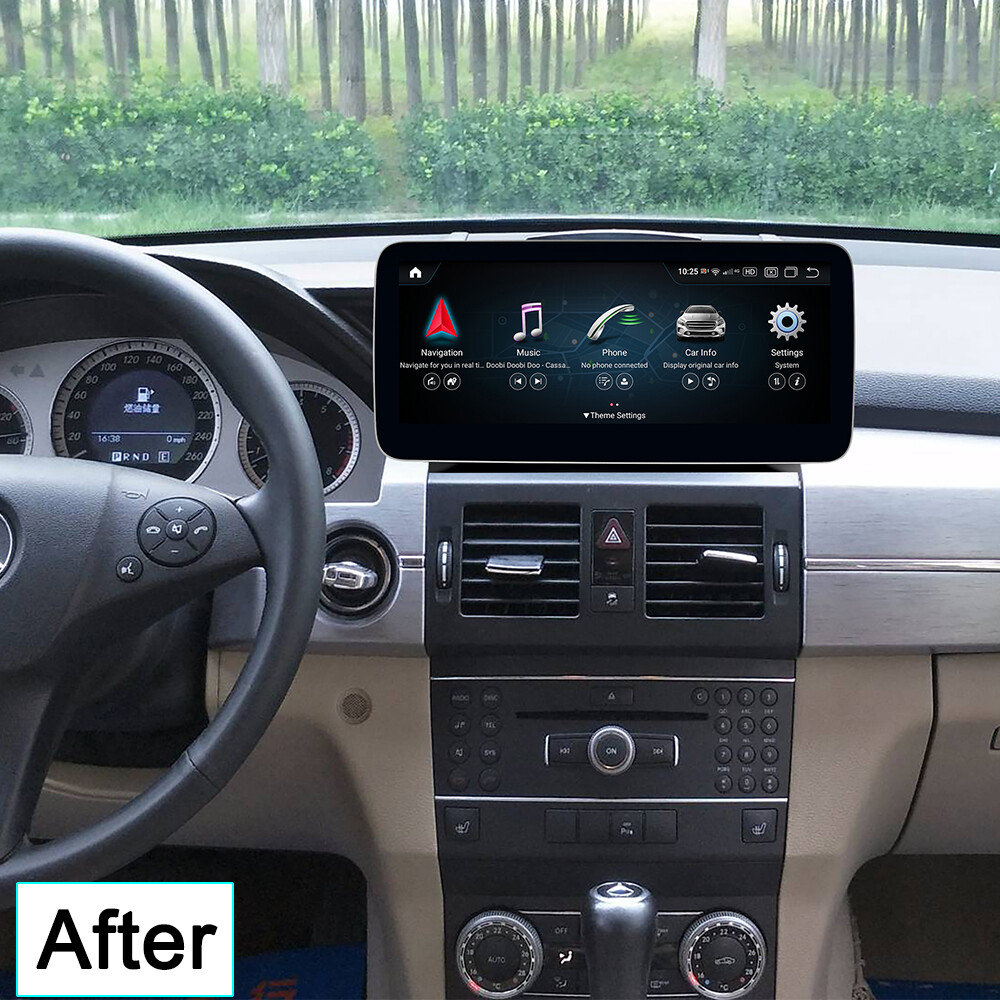 Car Multimedia Wireless Android AUTO CarPlay For Mercedes Benz GLK X204 2009- BT