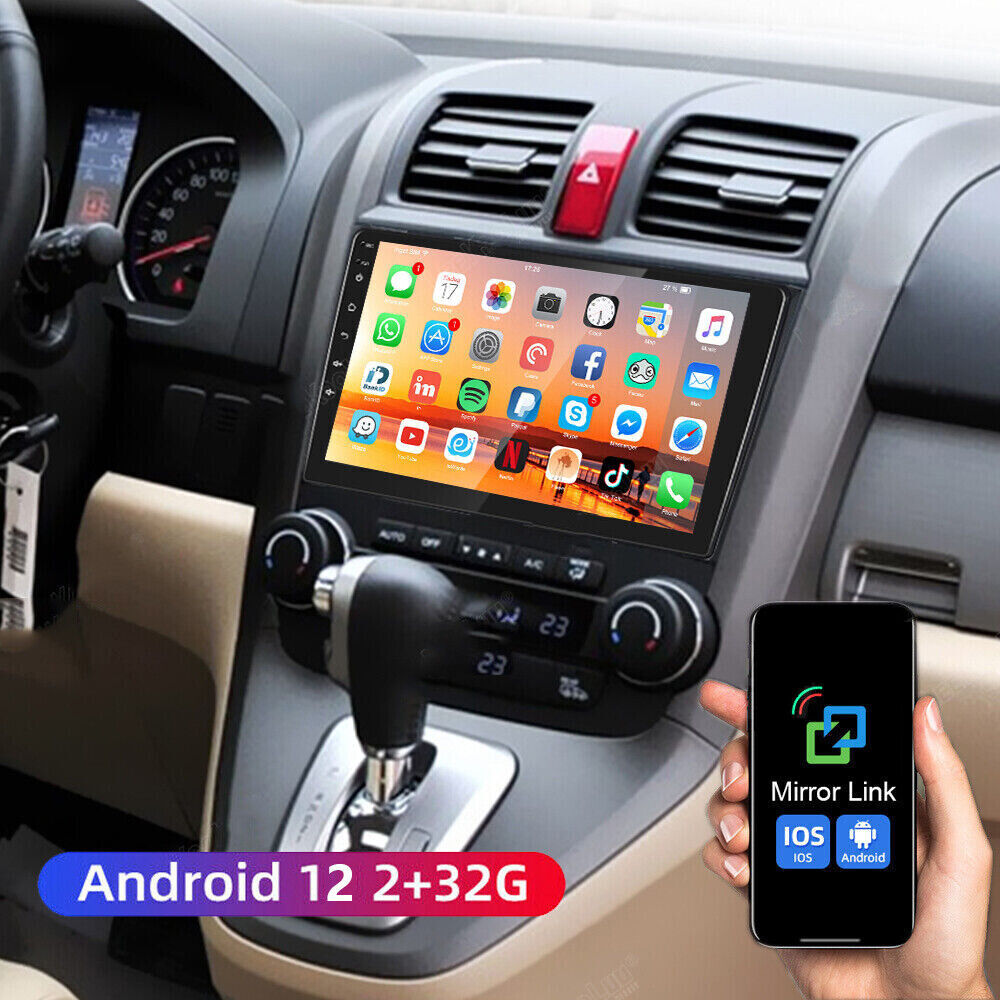 Apple Carplay For Honda CRV 2007-2011 Android 12 Car Stereo Radio GPS Navi + AHD