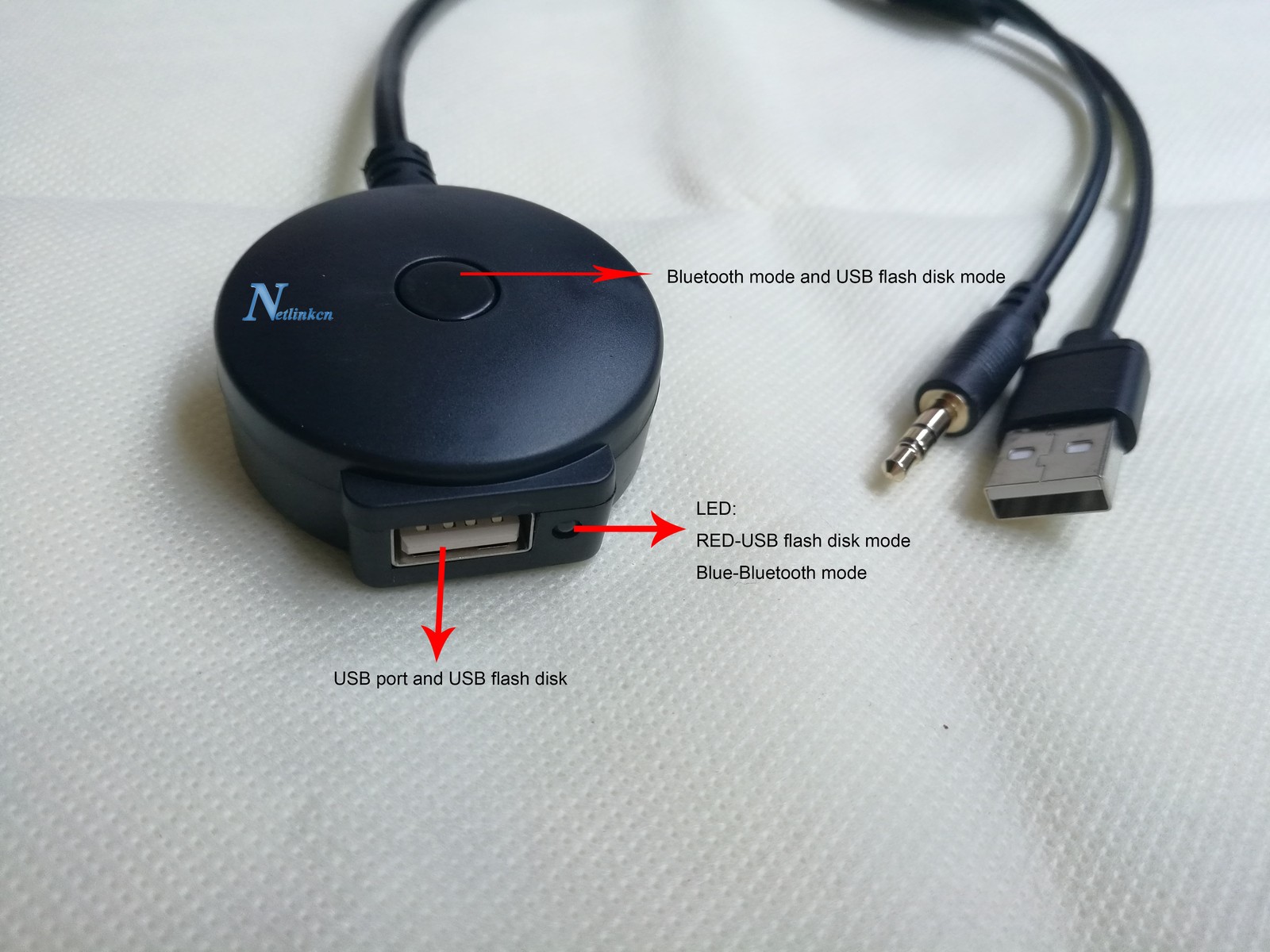 Bluetooth 5.0 AUX USB Adapter For Pioneer AVIC-D3 DEH-1200MP DEH-1300MP