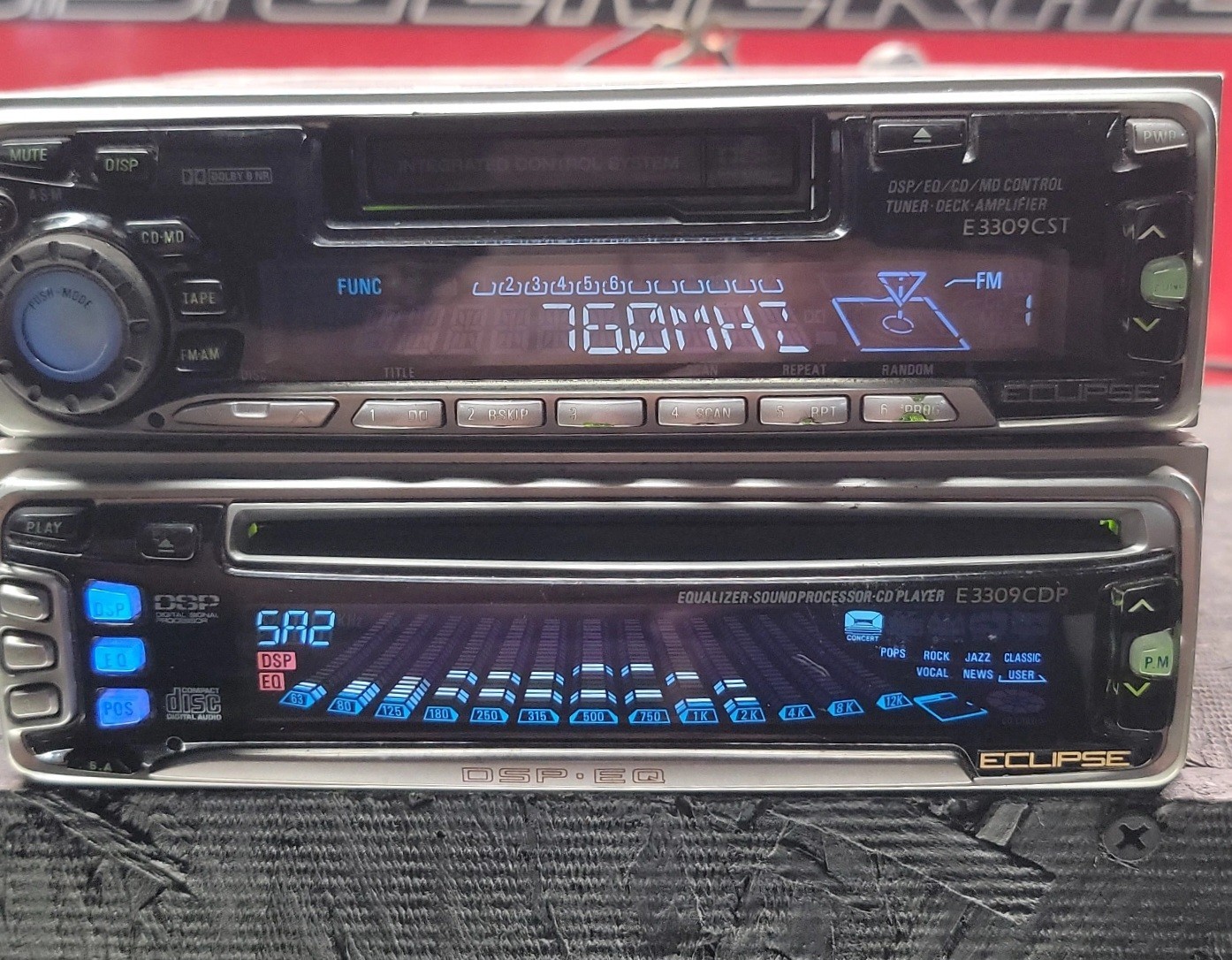 Eclipse E330CST E3309CDP DSP cd/cassette Player Equalizer Japan