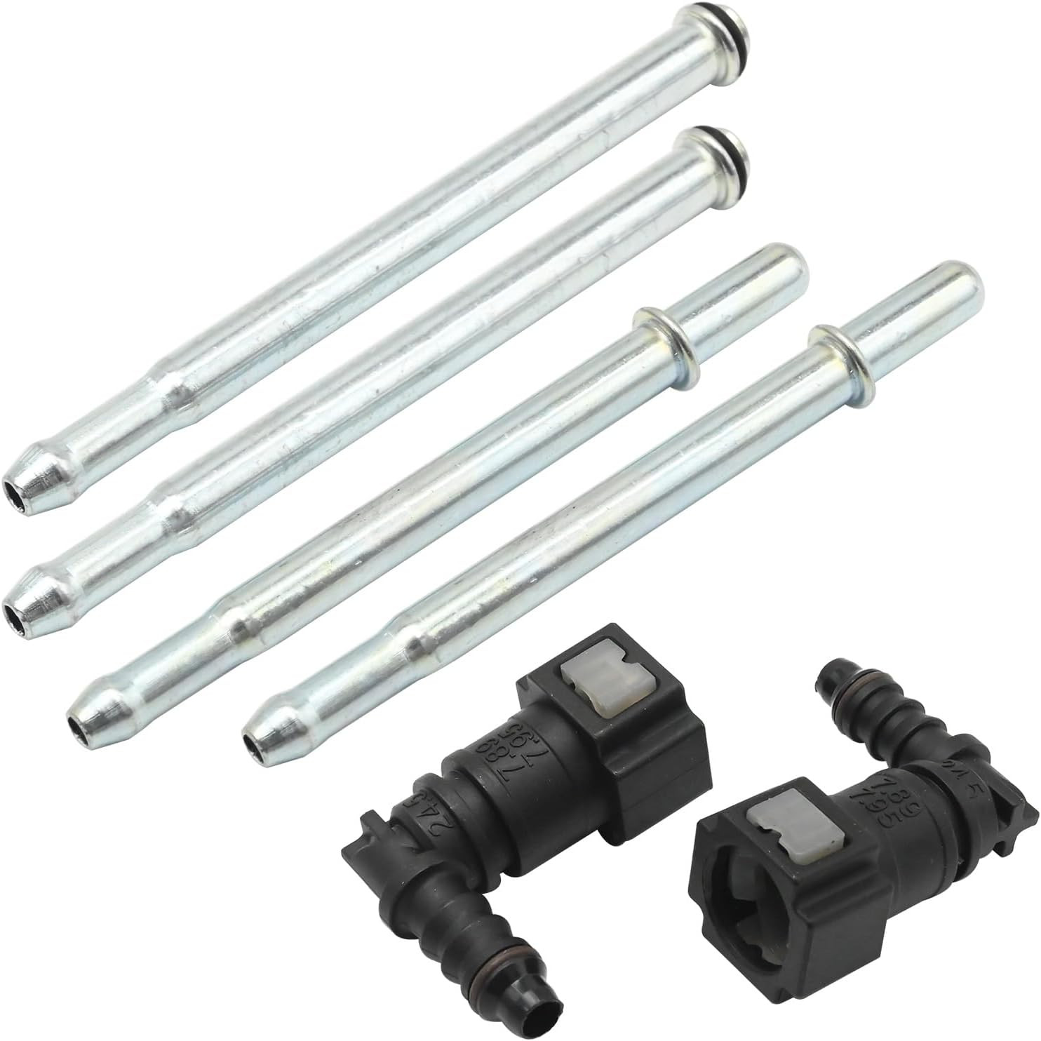 Upgrade 25 Feet Fuel Line Repair Kit, 5/16 Inch Nylon Fuel Line Tubing Fittings