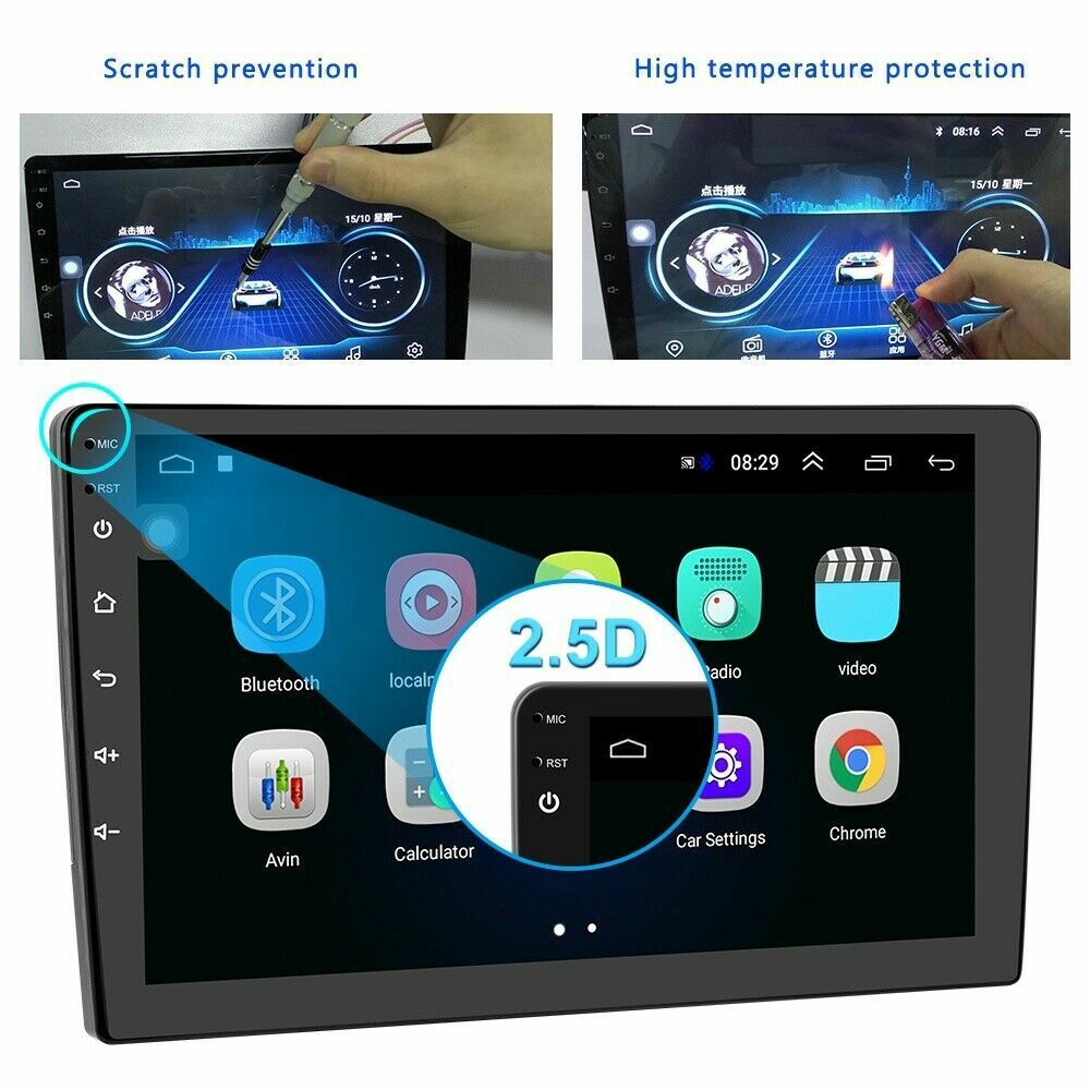 Android 11 Double Din 9″ Car Stereo Apple CarPlay Auto Radio GPS Navi WiFi FM