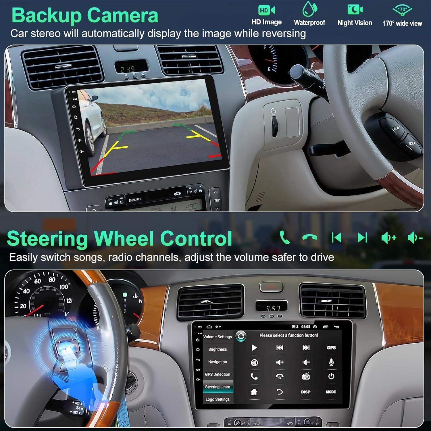 Advanced 4G Radio for Lexus ES250/300/330 – Includes Rear Camera & Navigation