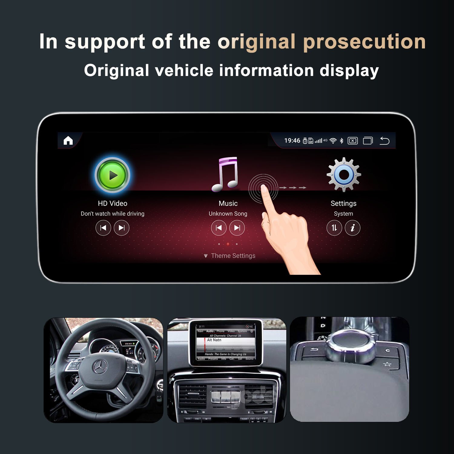 12.3 8+128G Android13 Screen Upgrade CarPlay Mercedes Benz G350 G500 G550 G63