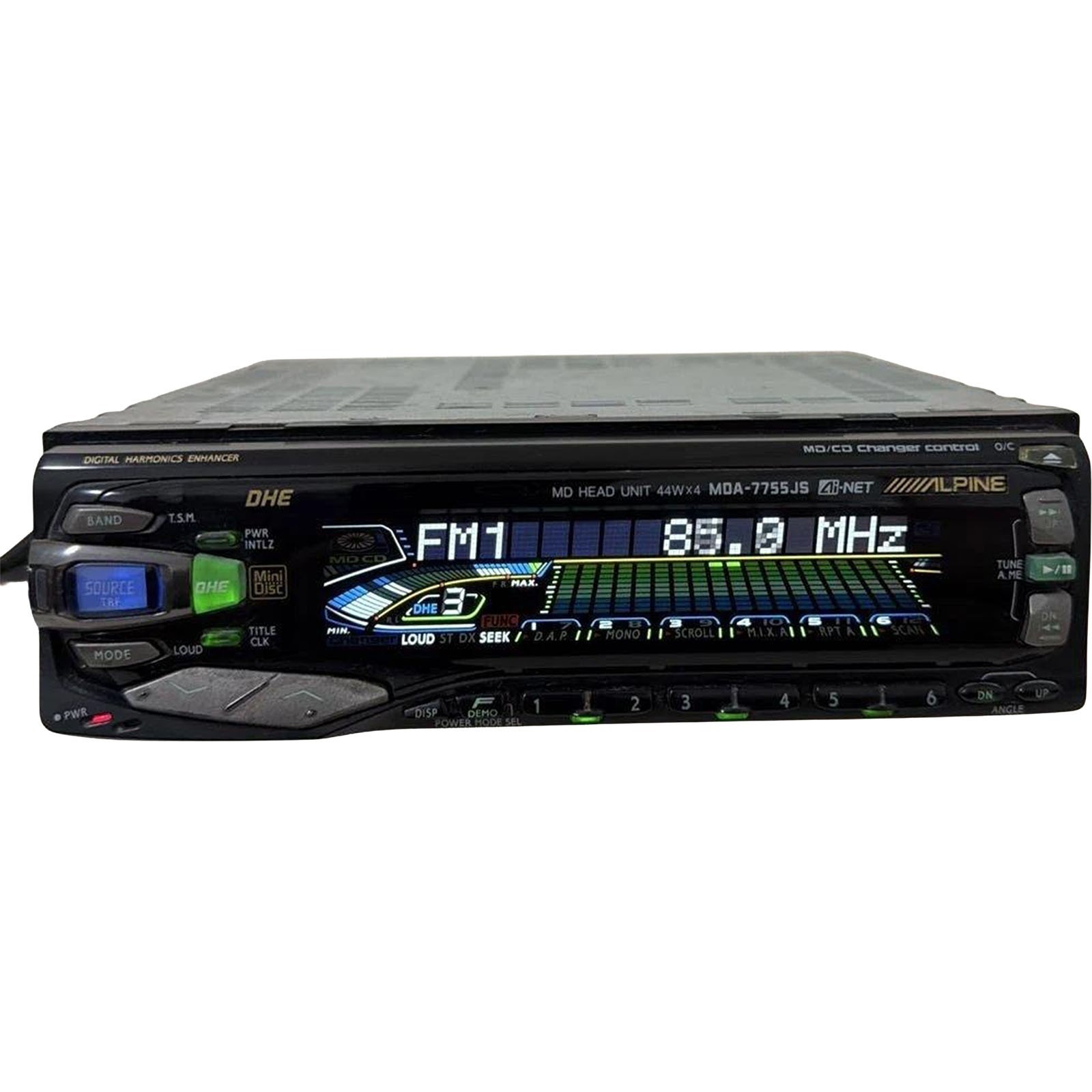 Untested Alpine MDA-7755JS MD Head Unit Car Audio MiniDisc Player 1-DIN Japan