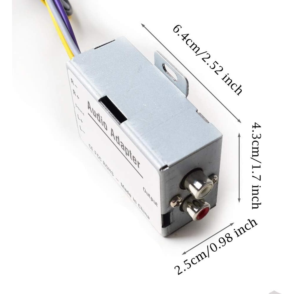 High to Low Signal Adapter for Car Stereo – Streamlined RCA Converter Solution