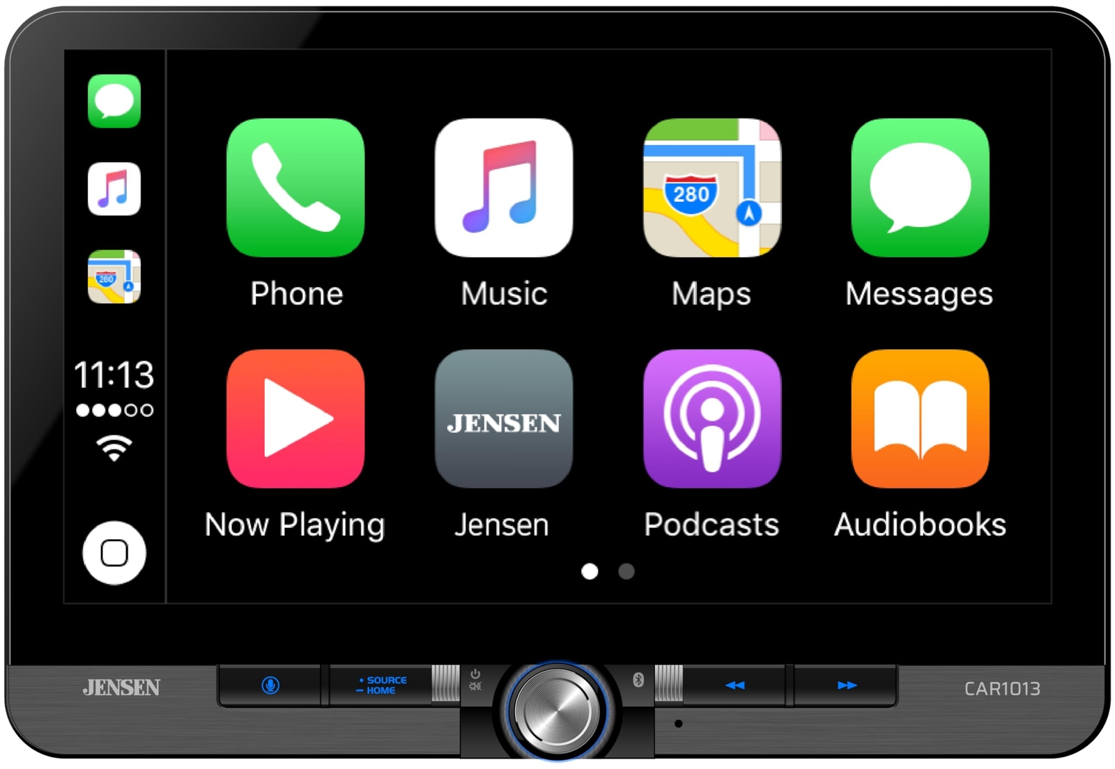 Jensen CAR1013 10″ Digital Multimedia Receiver, Apple CarPlay, Android Auto