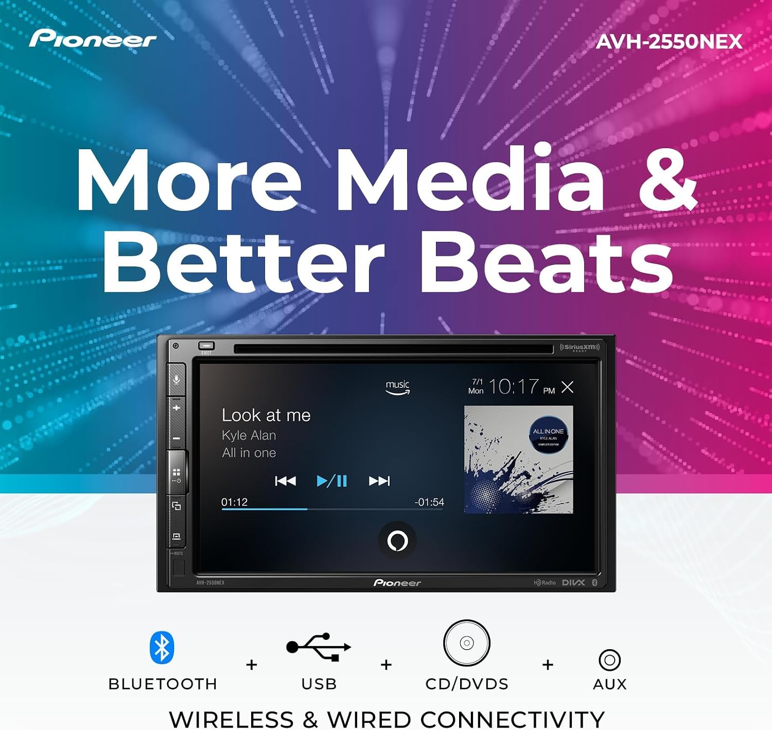 Pioneer AVH-2550NEX 6.8″ Digital Media Receiver Apple CarPlay Android Auto