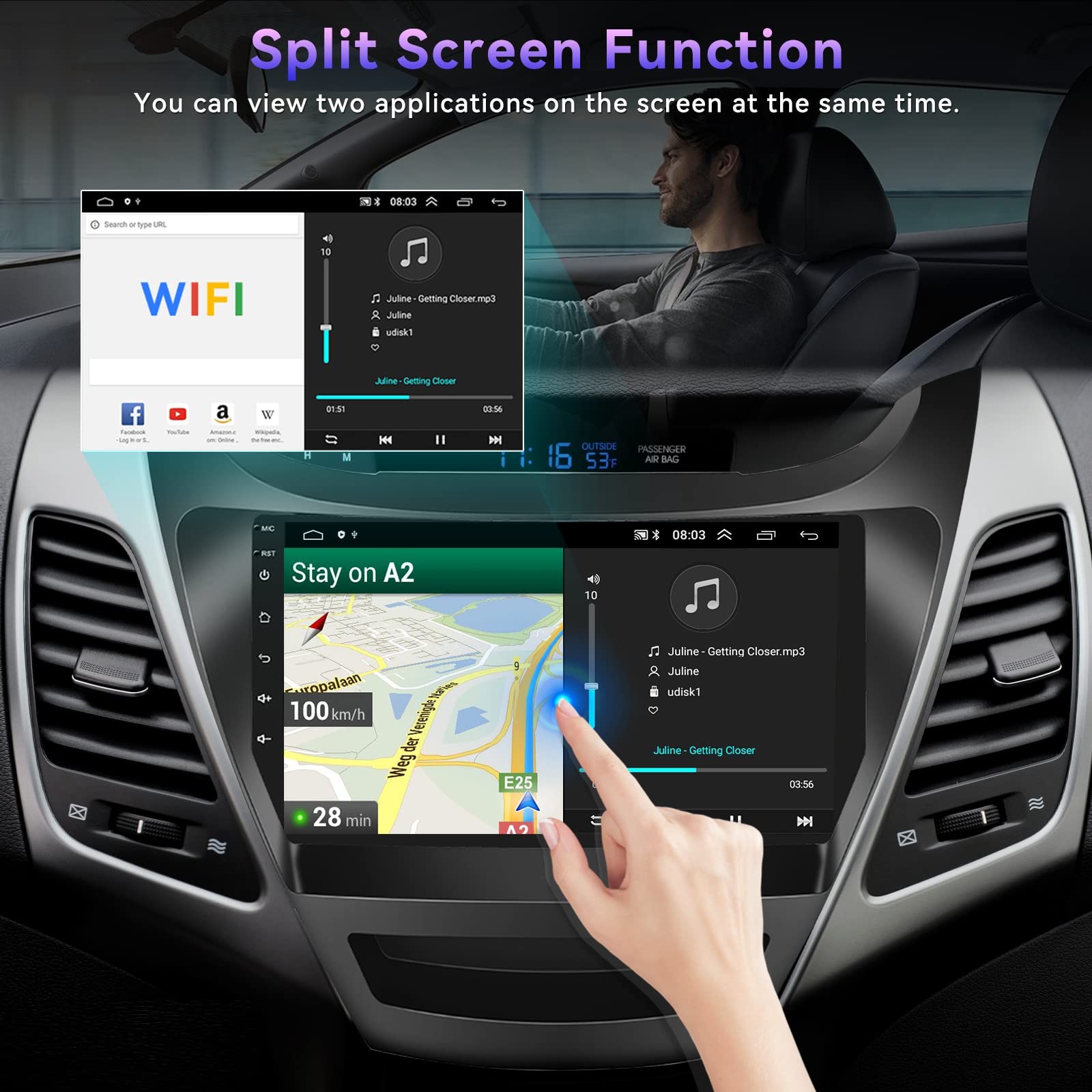 Sixtop Hifi Audio 264G Android Car Stereo For Hyundai Elantra 2014-2016