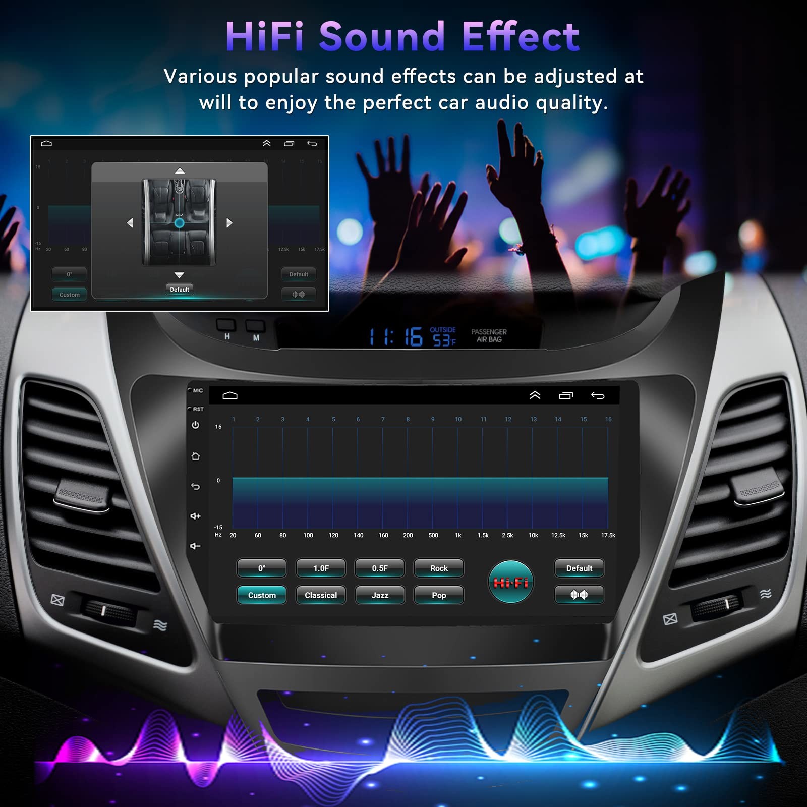 Sixtop Hifi Audio 264G Android Car Stereo For Hyundai Elantra 2014-2016