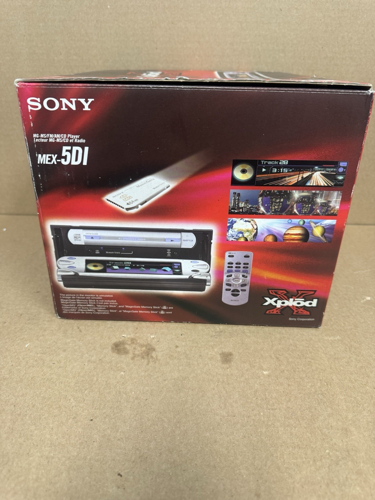 Sony MEX-5DI CD Player/Mp3 In-Dash Receiver with Remote and Manual New Open Box