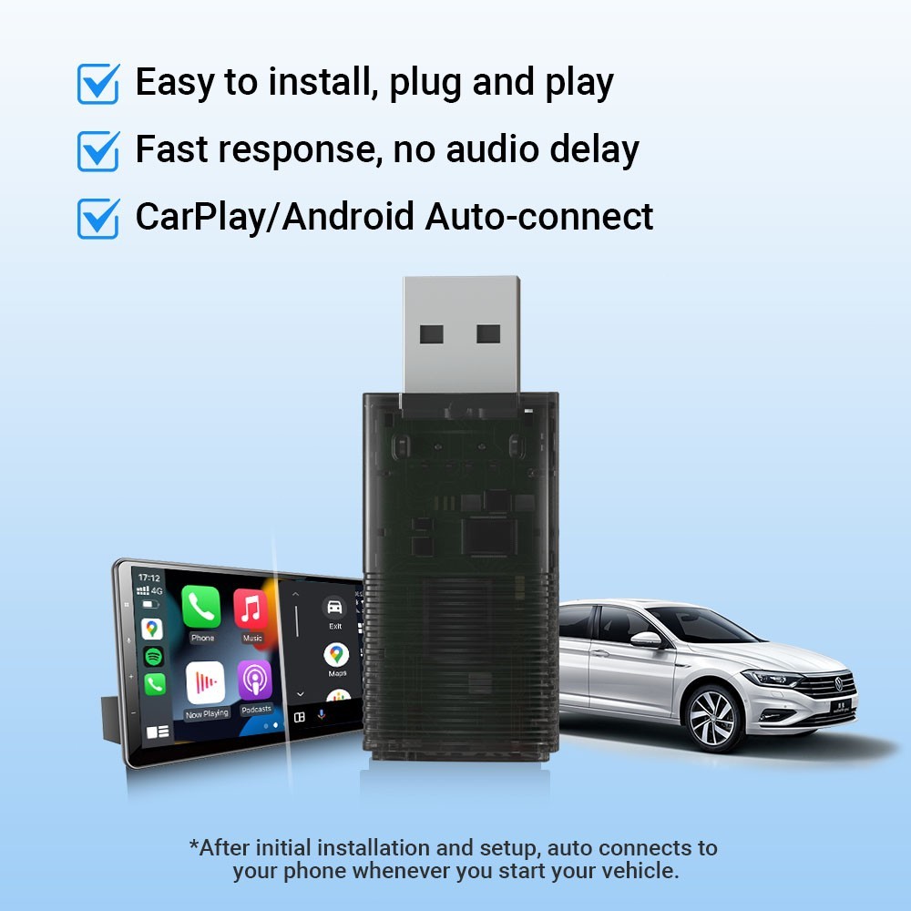 Wireless CarPlay Adapter For iPhone Apple Wireless Carplay Dongle Plug Car Radio