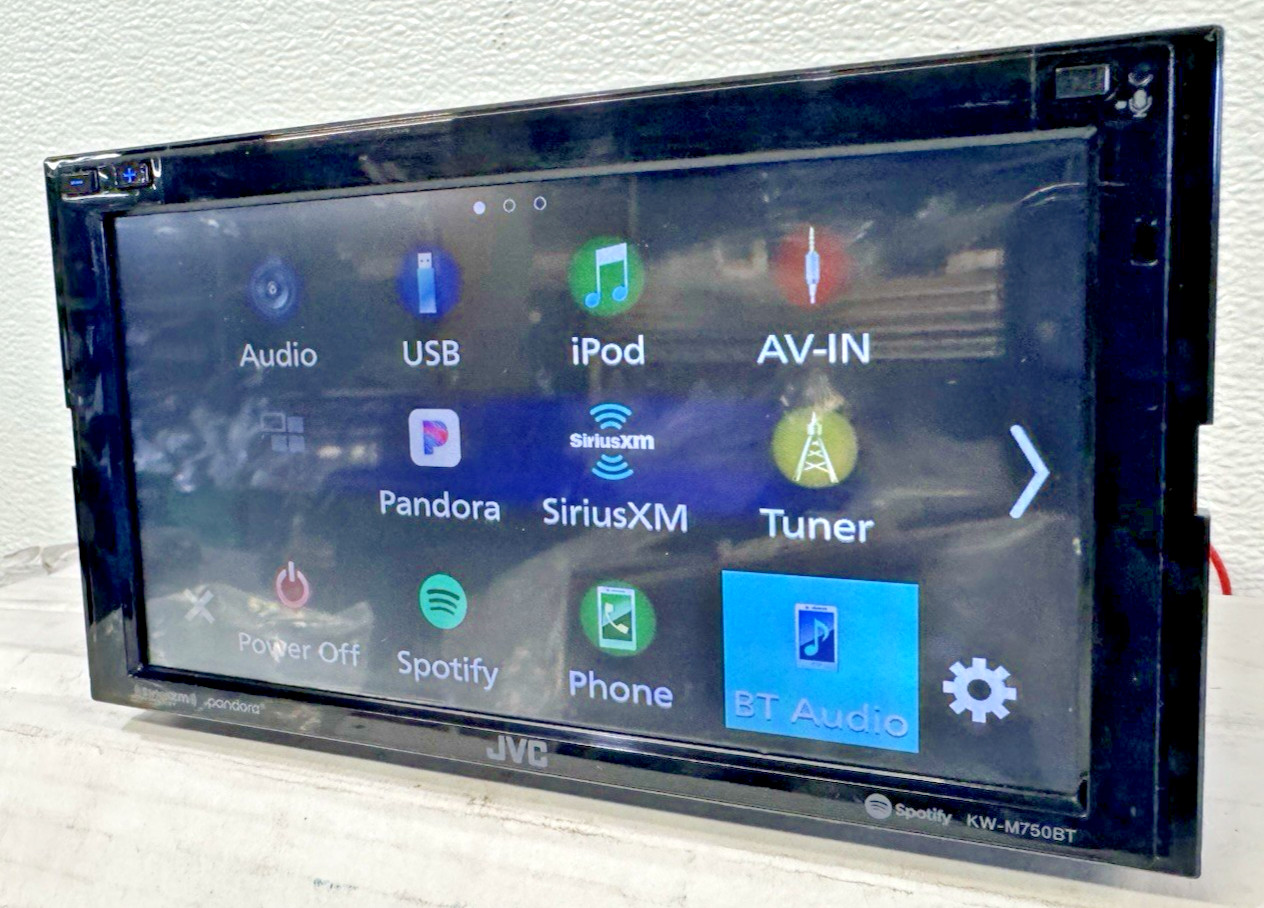 JVC KW-M750BT Digitial Media AV Receiver Android Apple CarPlay 6.8″ Stereo Radio