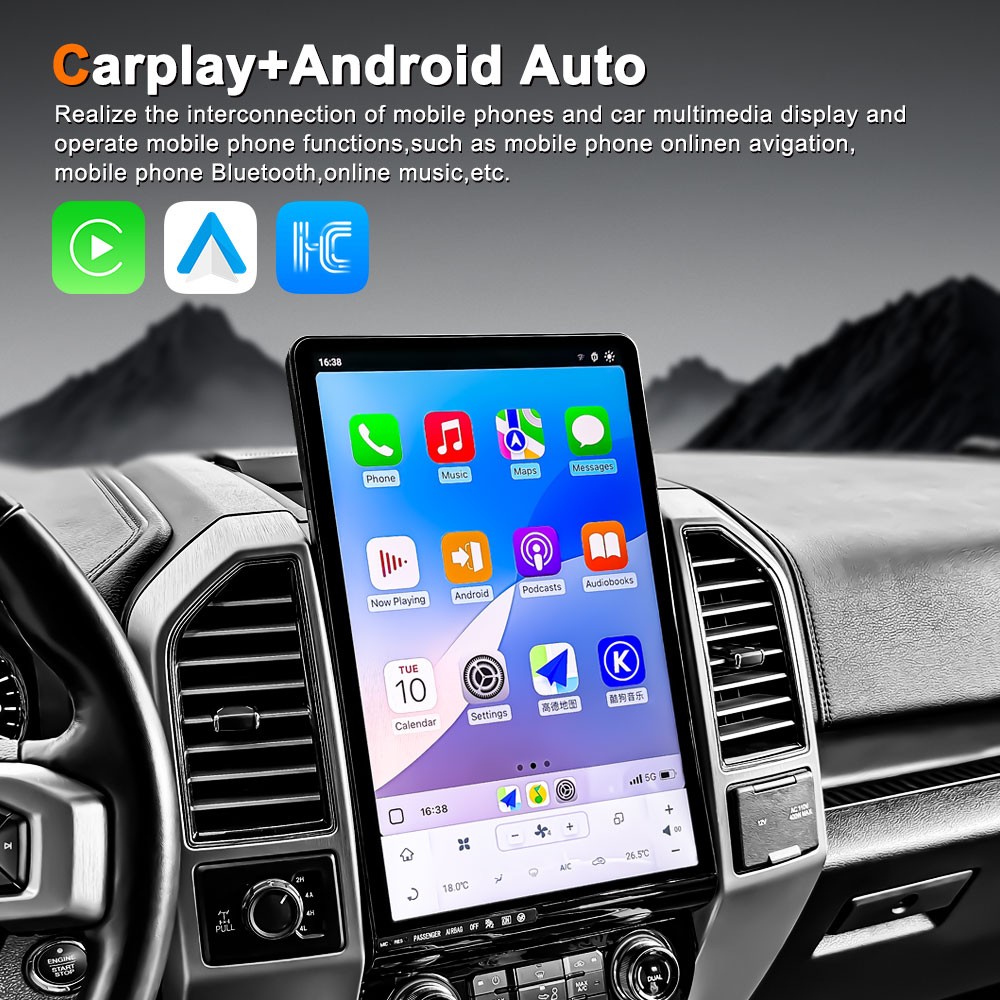 16″Large Screen For Ford F150 2015-2020 Car multimedia player Android SYNC Radio