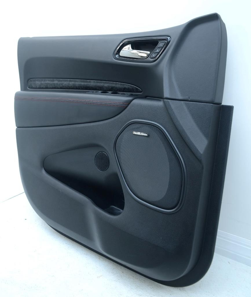 2021 – 2025 DODGE DURANGO RT 392 OEM BLACK LEATHER TRIM DOOR PANELS BLACK CARBON