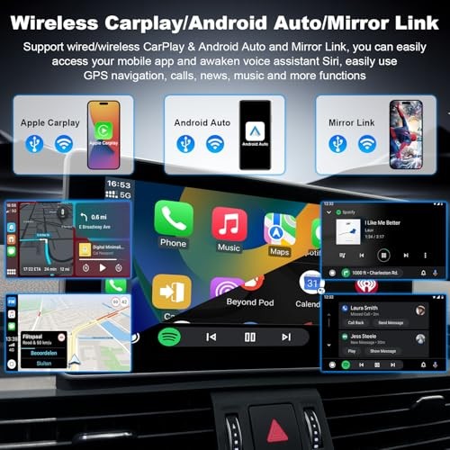 Wireless CarPlay/Android Auto Retrofit Kit Decoder Module Compatible with Audi