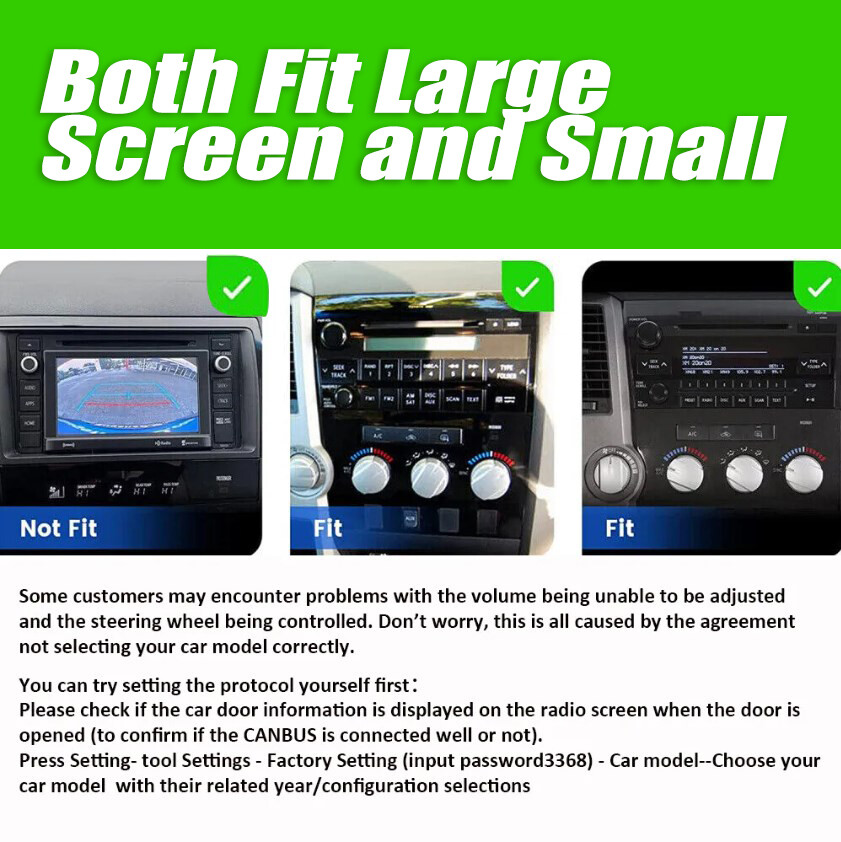 Android13 Car Stereo GPS Navi CarPlay Radio JBL 2+32GFor Toyota Tundra & Sequoia