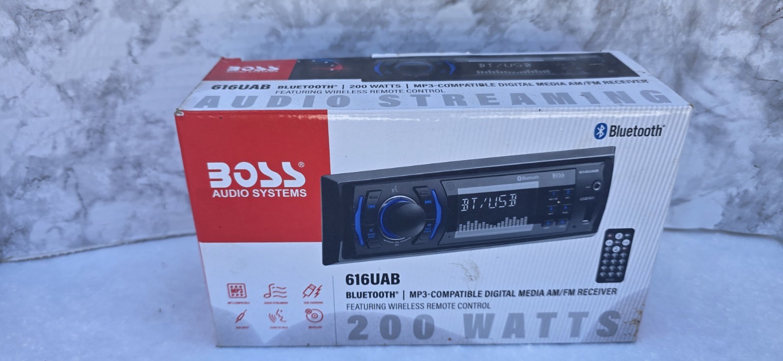 BOSS Audio Systems 616UAB Car Stereo With Bluetooth & Single DIN, MP3, Black