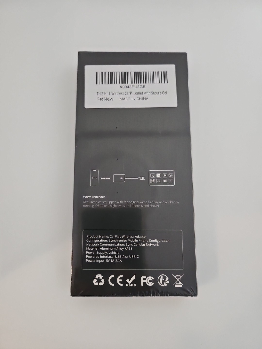 THIS HILL 2-in-1 Wireless CarPlay and Android Car Adapter, Convert Wired