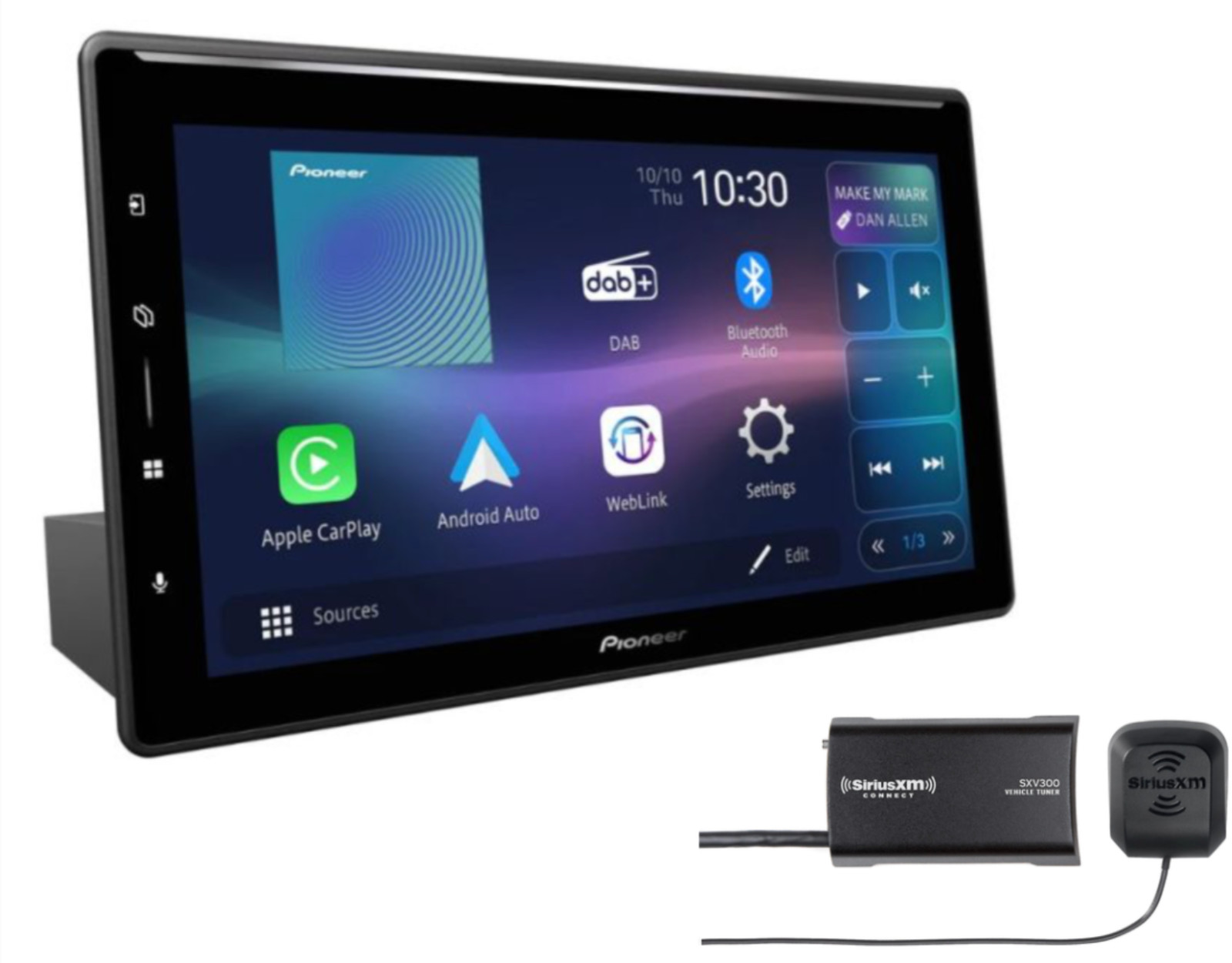 DMH-WT8000NEX 10.1″ HQ Floating-screen Digital Receiver + SiriusXM SXV300V1