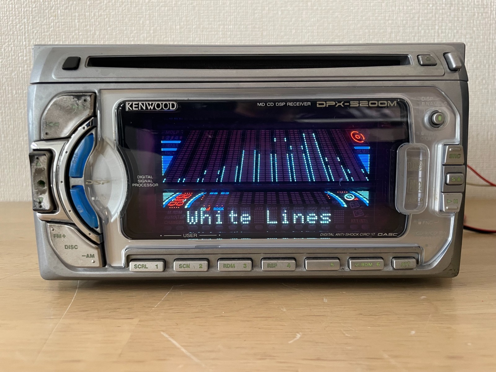 KENWOOD DPX-5200M 2DIN Car Audio CD MD MDLP Player Operation Confirmed Very Good