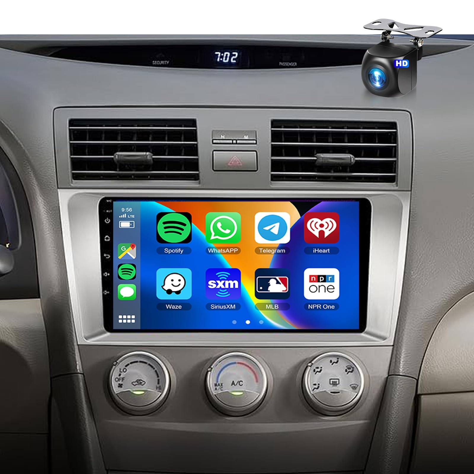 Car Stereo Radio JBL Android Apple CarPlay GPS For Toyota Camry 2007-2011 4G+64G