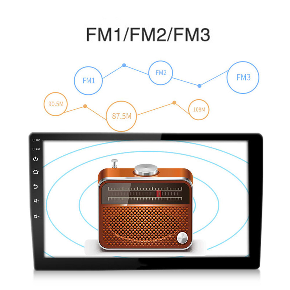 Android 11.0 10.1″ Car Radio GPS Navi WIFI Mirror Link FM Stereo 2Din Quad Core
