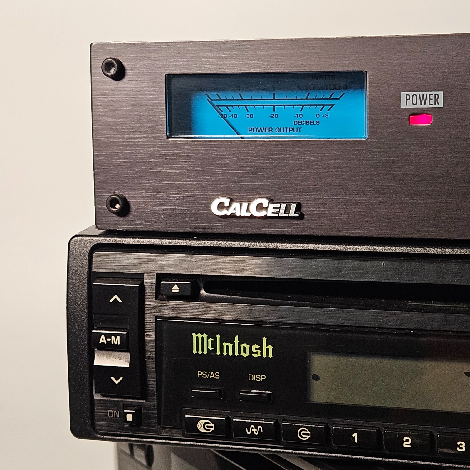 McIntosh Deck + carcell Amplifier aux modified