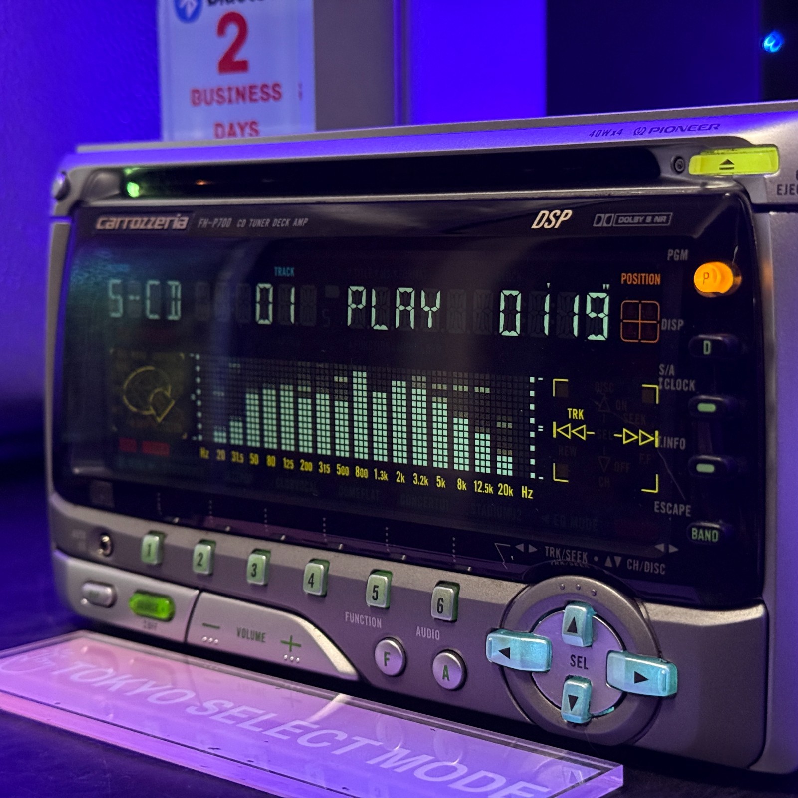 Pioneer Carrozzeria FH-P700 2DIN Car Audio CD Cassette Bluetooth 1997 Vintage