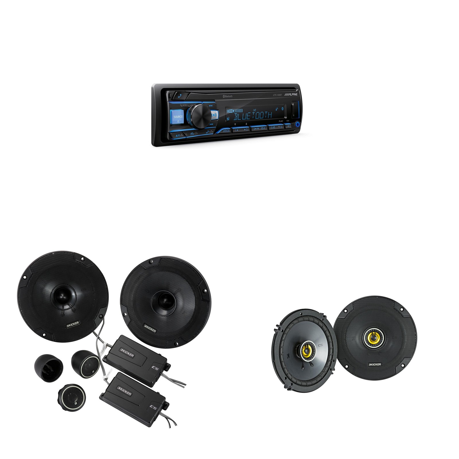 Alpine UTE-83BT Mech-less Digital Media Receiver with Bluetooth® Wireless Tec…