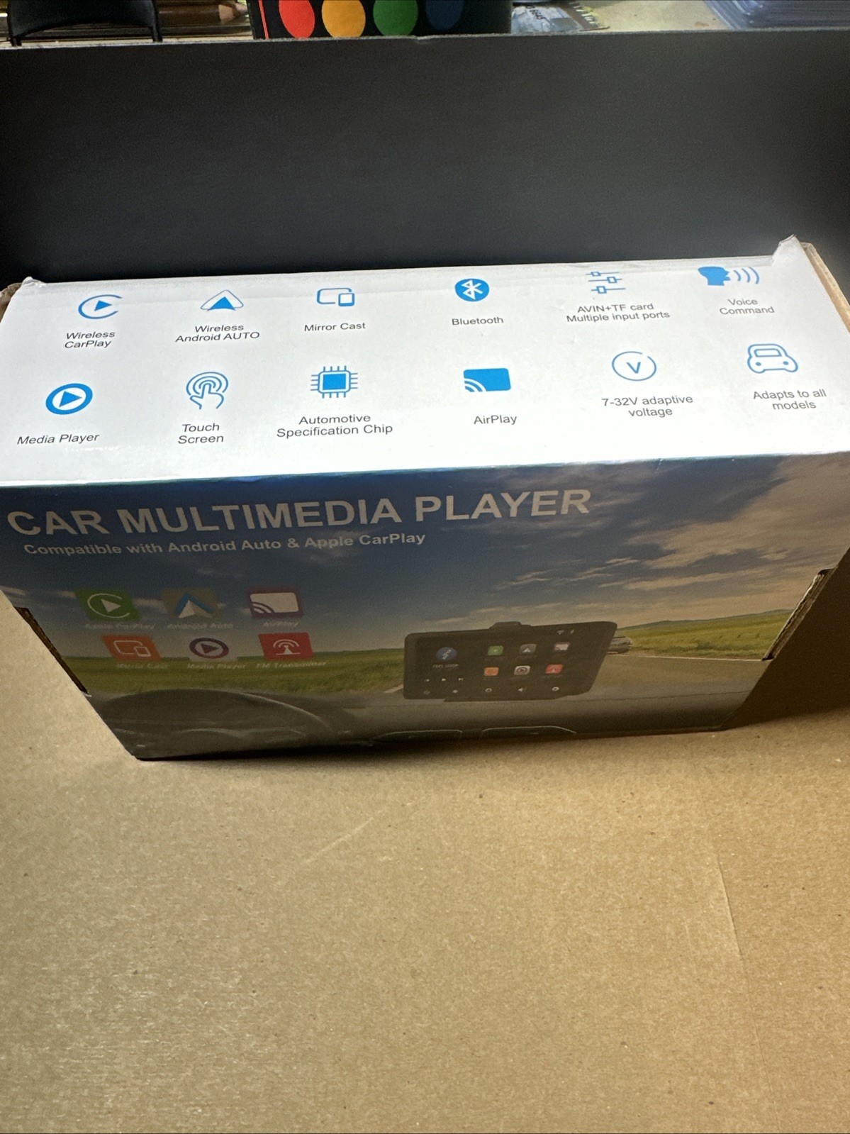 Portable Wireless Carplay Android Auto Car Radio Multimedia Player Mirror Link