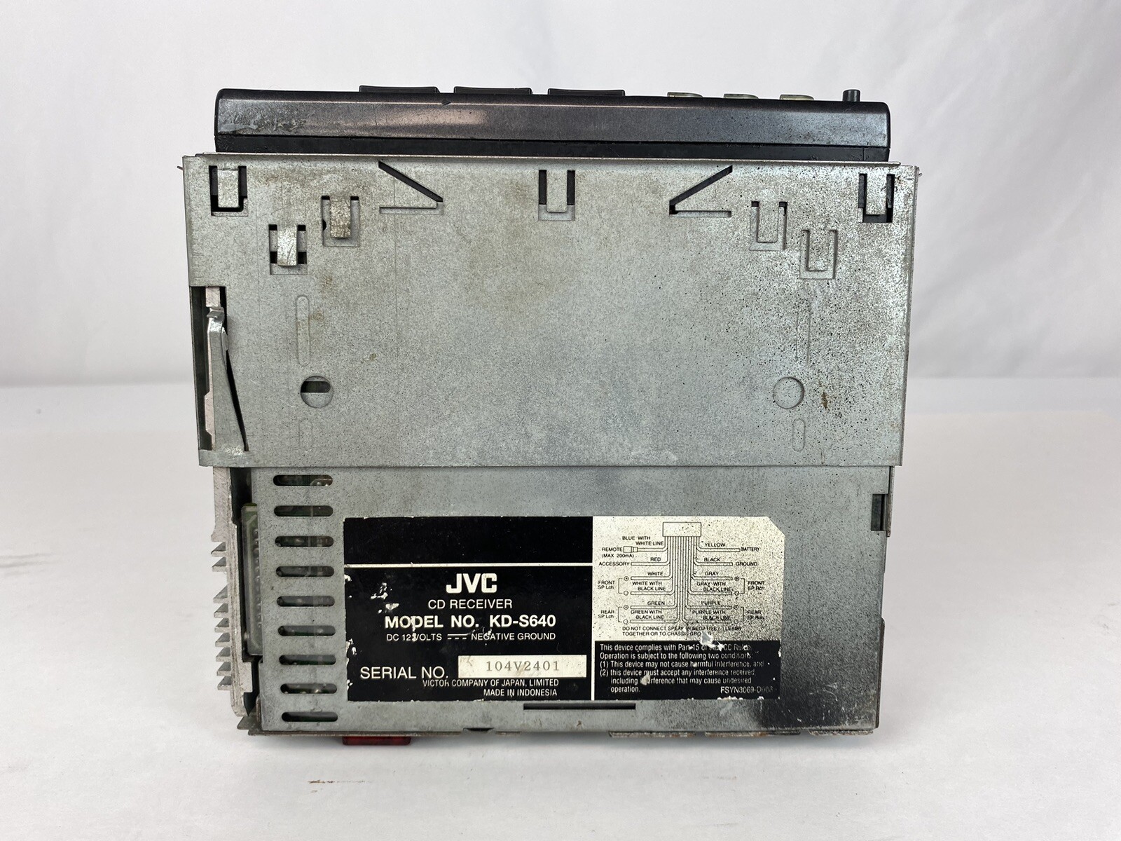 JVC KD-S640 CD player am/fm with detachable face plate