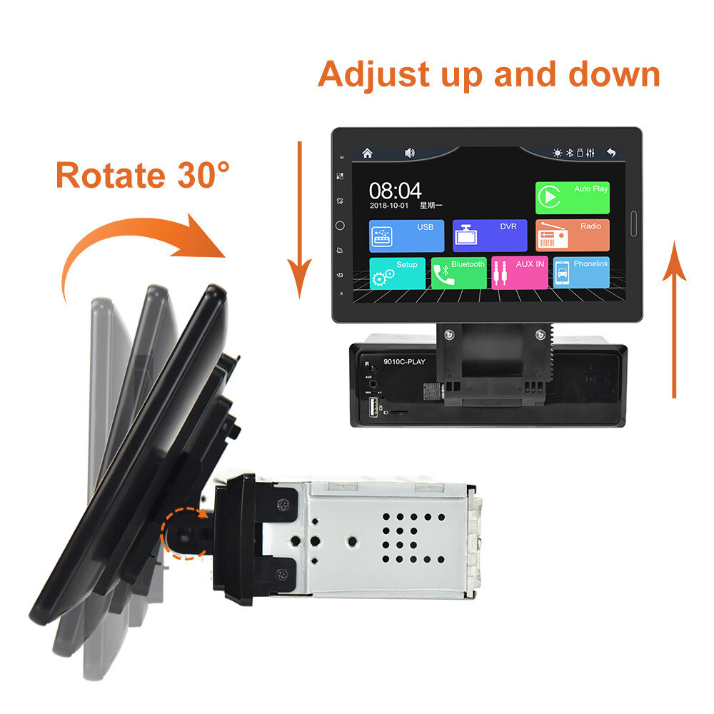 Touch Screen Radio BT Single Din Car Stereo MP5 For Apple Carplay Android Auto