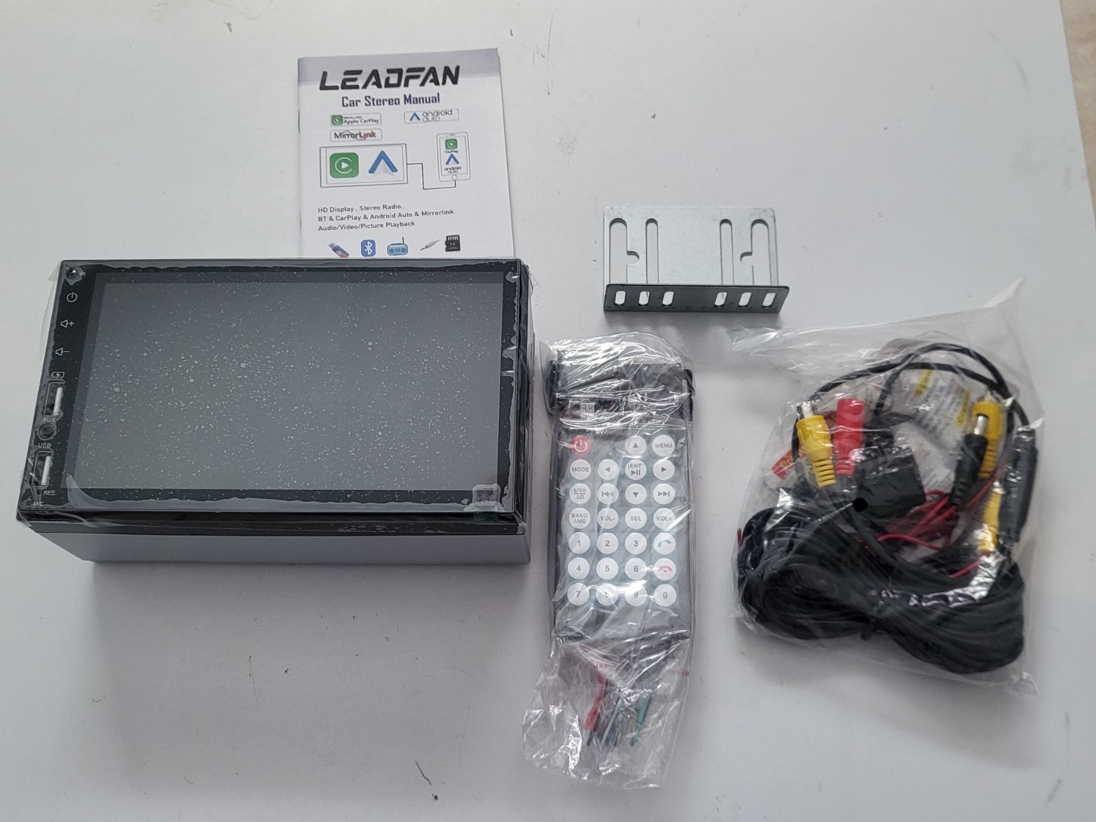 LEADFAN Car Stereo MP5 Multimedia Player Bluetooth USB AUX Radio Receiver