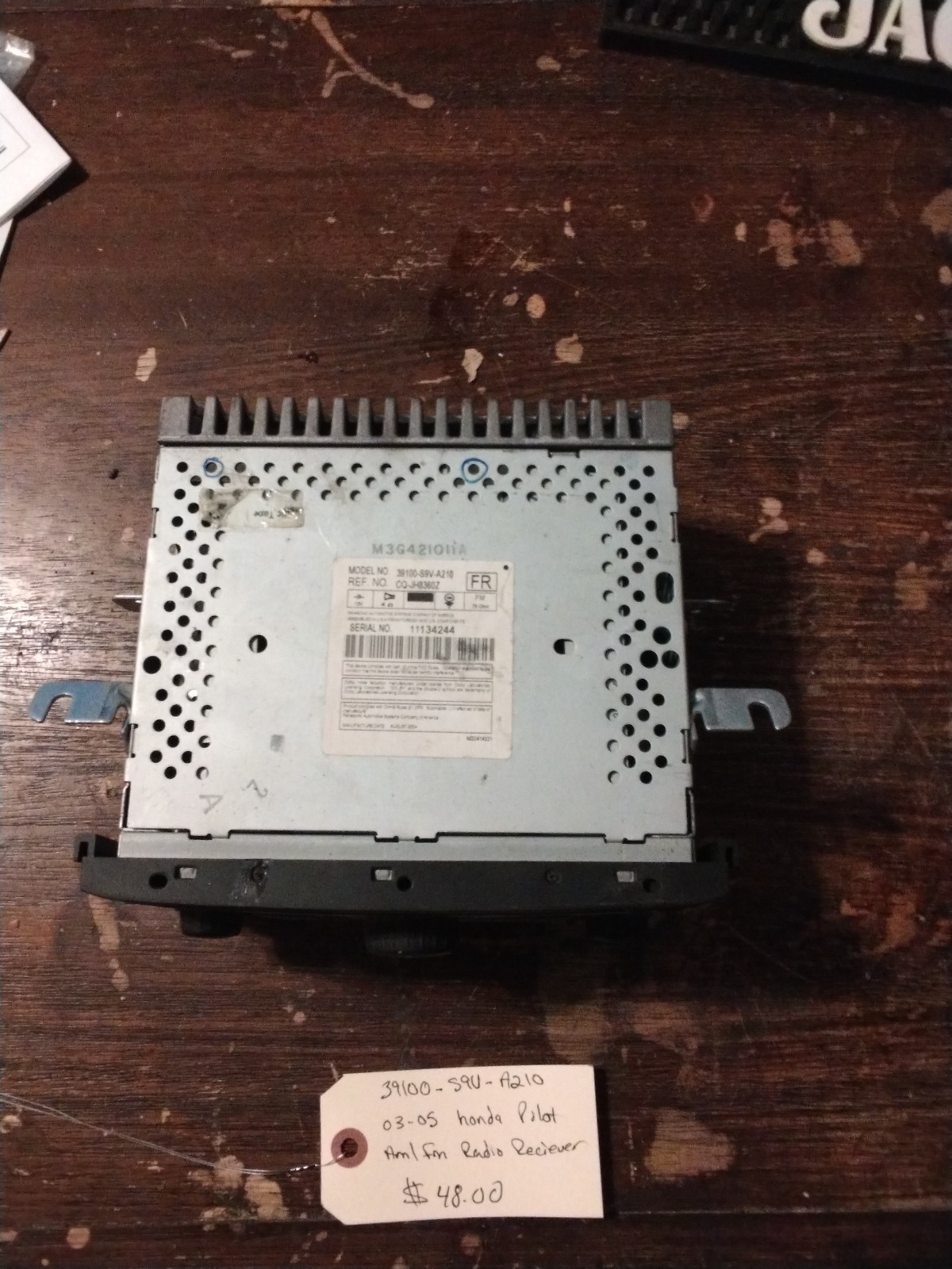 03 04 05 Honda Pilot AM FM CD cassette radio receiver OEM 39100-S9V-A210 1TV0