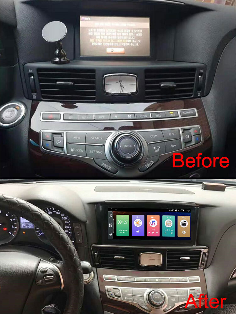 6GB+128GB Android 14 Car audio For Infiniti Q70L M25 M35 2013-2017 Car radio BT