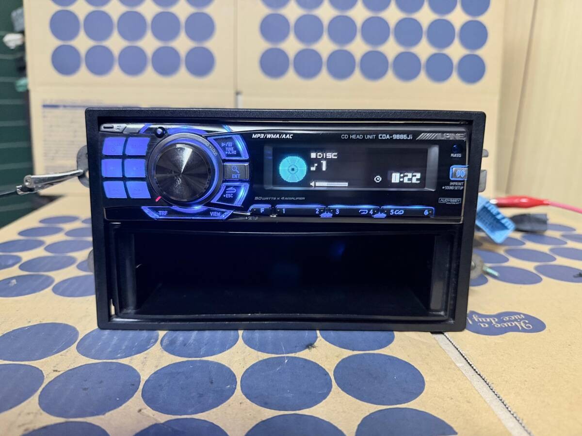 Alpine CDA-9886Ji 1DIN Car Audio USB/CD Player Tested Japan
