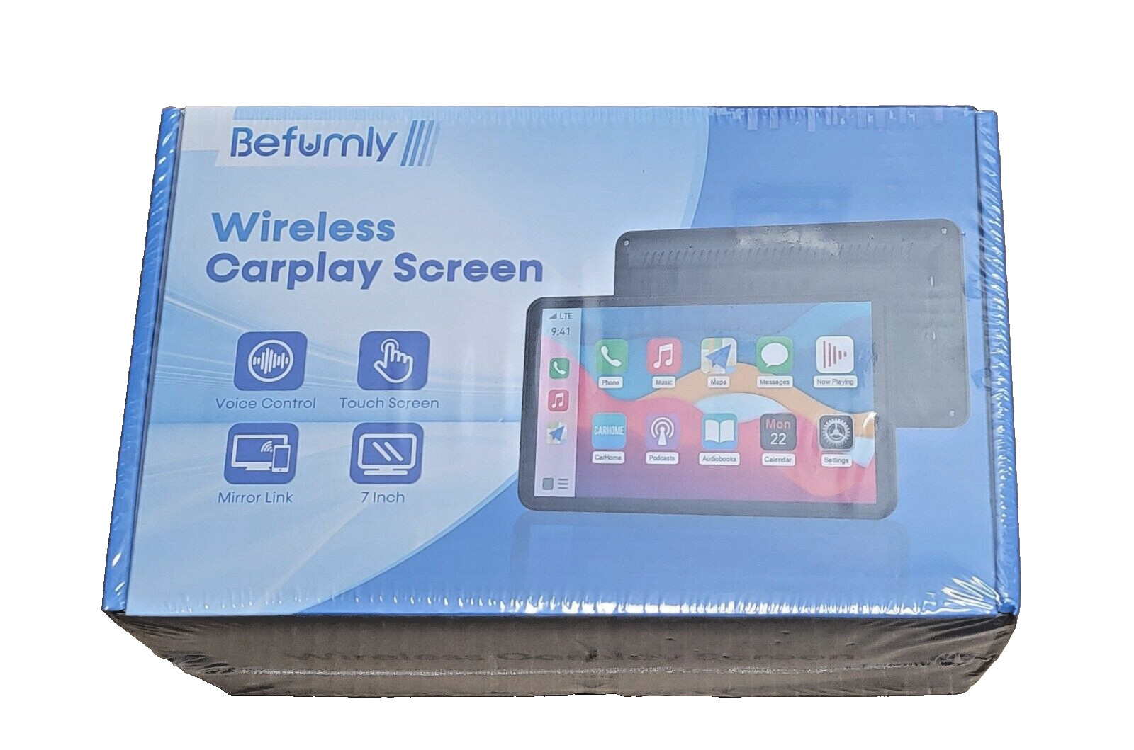 Befumly RC08 Wireless Carplay for Apple Portable Car Screen 7″ LCD