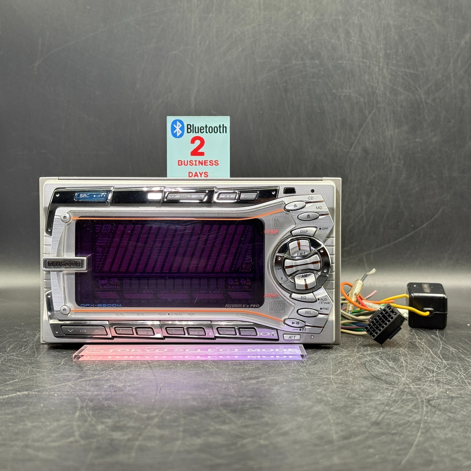 Kenwood DPX-6200M 2DIN CD MD Car Audio Added Bluetooth JDM DSP Tested In Stock