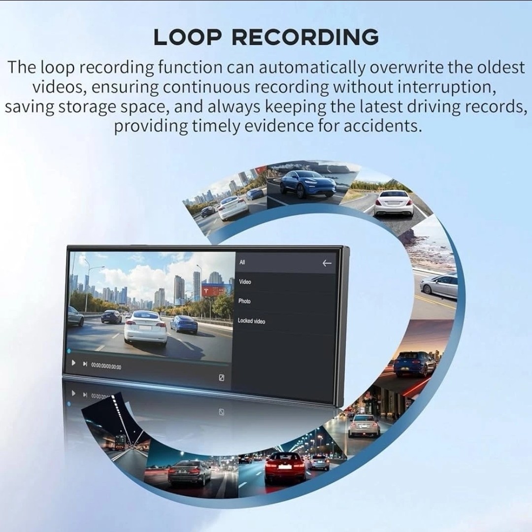 11″ Portable Carplay Screen for Car, 4K Wireless Car Play & Android Auto