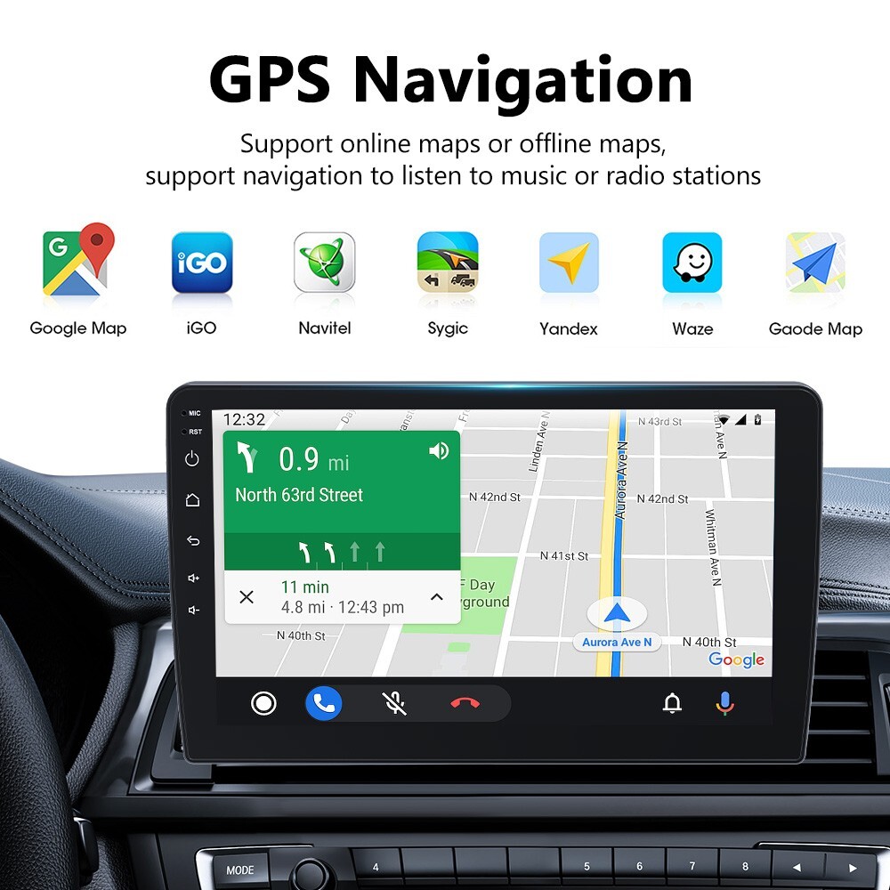 Car Radio For Jeep Wrangler 2007-2018 Double Din Car Stereo Apple Carplay GPS FM