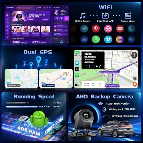 4G+128G Android 15 Car Stereo for Mazda 2 2007-2014 4+128G+incell screen