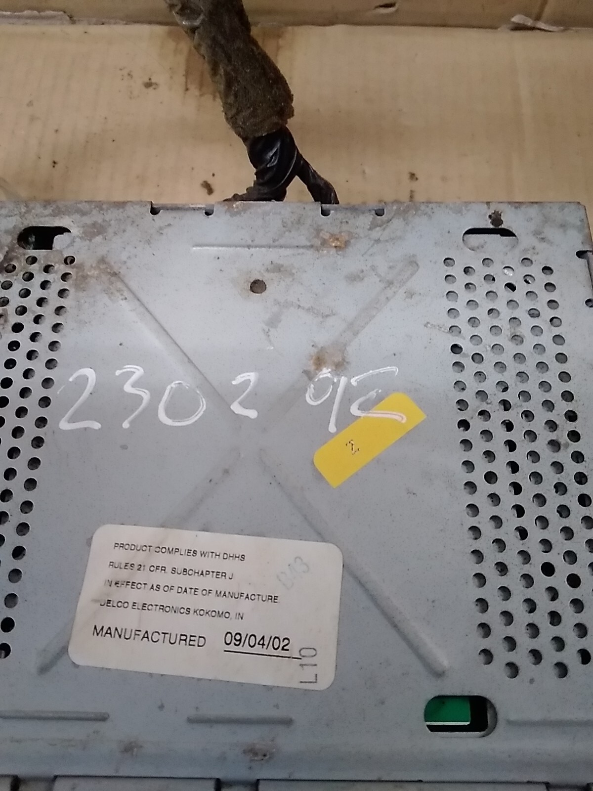2002 2003 CHEVROLET TRAILBLAZER LT 4.2L AM FM CD UPO NOT BOSE RADIO