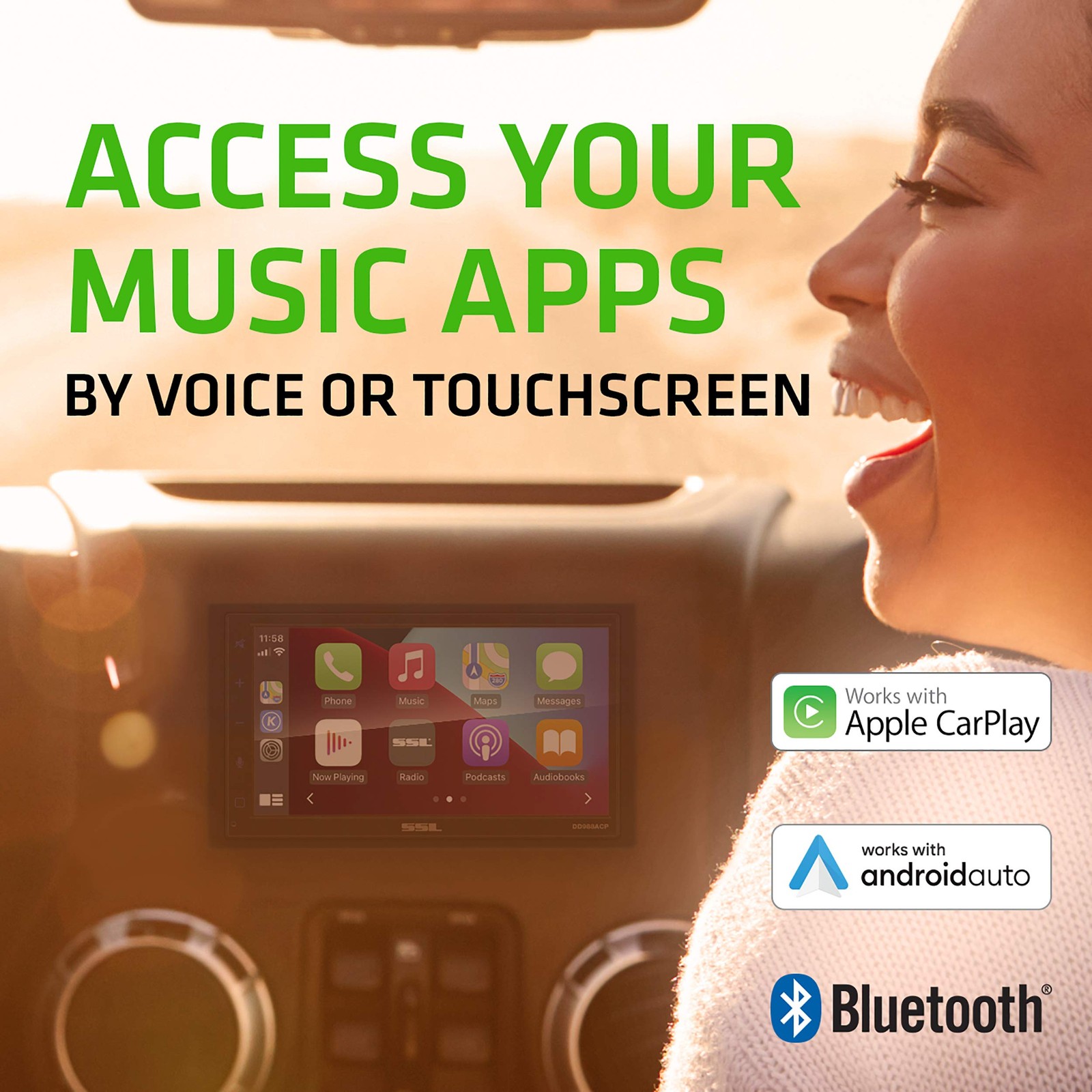 Sound Storm Laboratories DD988ACP Car Audio Stereo System – Apple CarPlay And…