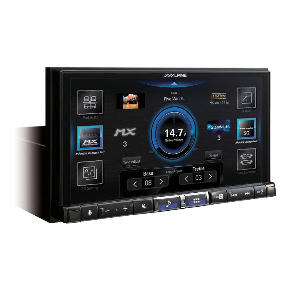 Open Box Alpine ILX-507 7″ Multimedia- No Disc Playback w/ CarPlay/Android Auto