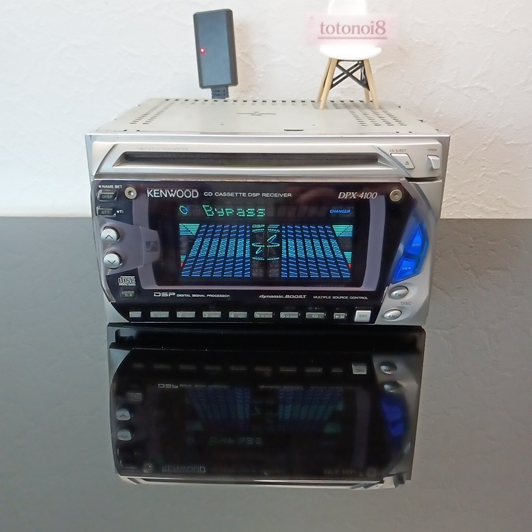 KENWOOD DPX-4100 2DIN DSP Equalizer CD/Cassette – Operation Confirmed